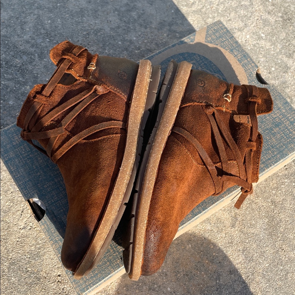 Born Rustic Brown Ankle Booties - image 6